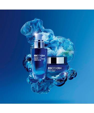 Biotherm Anti-Aging Night Face Cream Blue Therapy Repairing Moisturizer with Alaria Esculenta Extract Hydrates Tones and Reduces Appearance of Fine Lines Christmas Gifts For Women 50 ml - Buy Online on SooperMarket.com