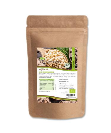 Mynatura bio cedar nuclei all of the pines i kernels i snack i nut-mix |Siberian Wild Collection |Pine nuts - Pinus Sibirica (500g) 500 g (1 Pack)