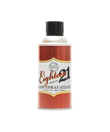 18.21 Man Made Premium Hair Spray for Men  All-Day Flexible Hold  10 oz. - Styling Hairspray with Matte Finish  Sweet Tobacco Scent - Professional  Non-Greasy Hairspray for All Hair Types