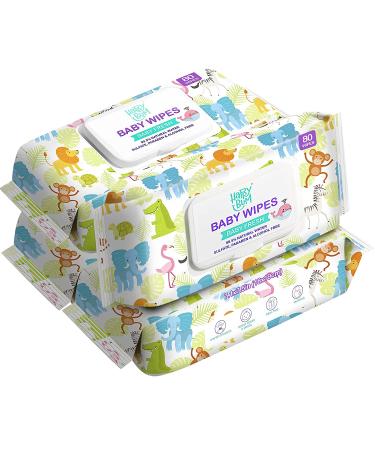 HAPPY BUM Sensitive Water Baby Diaper Wipes - Hypoallergenic, Unscented (320 Wipes) - Buy Online on SooperMarket.com