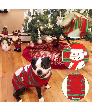DELIFUR Dog Snowman Holiday Sweater - Christmas New Year Pet Clothes - Buy Online on SooperMarket.com