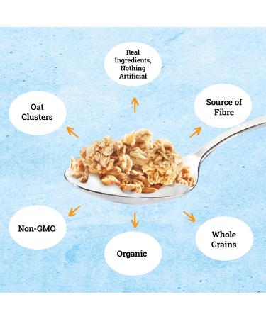 Jordans Organic Morning Crisp Granola Cereal - Outrageous Oats 375g Outrageous Oats 450 g (Pack of 1) - Buy Online on SooperMarket.com
