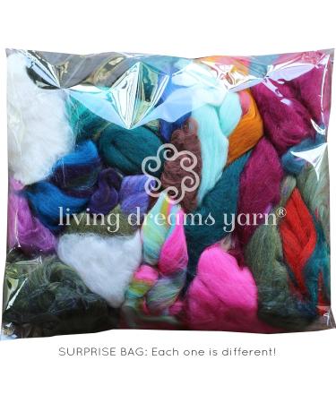 Assorted Merino Roving Ends & Mixed Fiber Waste - Bulk Top Fiber for Felting  Spinning & Blending Multi - Buy Online on SooperMarket.com