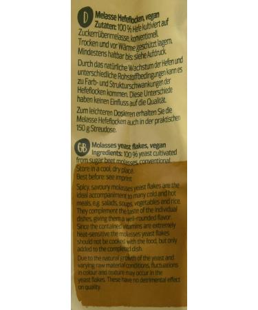Naturata Molasses Yeast Flakes - Pack of 4 (4 x 200g) | Best International Shipping & Premium Quality Superfood - Buy Online on SooperMarket.com