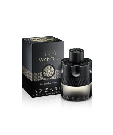 Azzaro The Most Wanted Eau de Toilette Intense Aromatic & Woody Mens Cologne Fresh & Sensual Fragrance Lasting Wear Scent Notes of Bergamot Lavender Moss - Luxury Perfumes for Men 1.6 Fl Oz (Pack of 1)