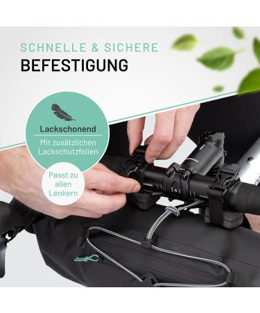 100% Waterproof Bike Pack Handlebar Bag | Ideal for eBike Racing & Gravel Bikes - Premium Quality Bicycle Pocket Accessories - Buy Online on SooperMarket.com