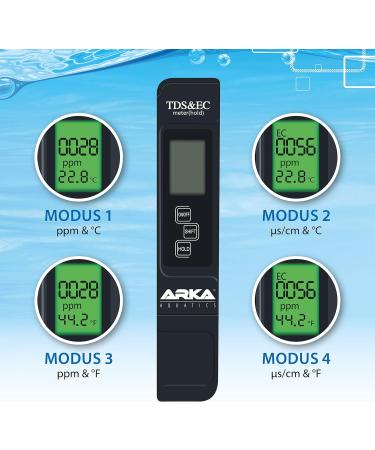 Arka Myaqua Set - PH & TDS/EC Measuring Device for Aquariums Pools Ponds & Drinking Water | Accurate Water Quality Testing - Buy Online on SooperMarket.com