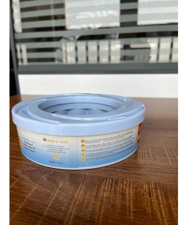 Moms Aide 4 Refill Cassettes - Compatible with Angelcare Diaper Genie & Litter Loose II | International Shipping Available - Buy Online on SooperMarket.com