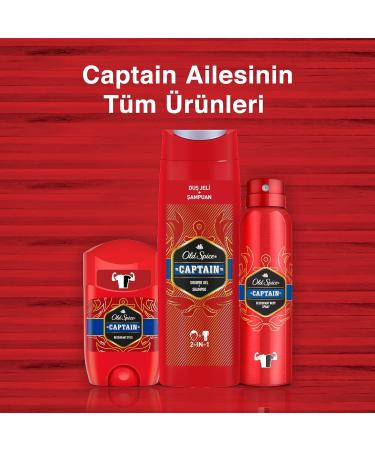 Old Spice Captain Stick Deodorant 50 ml / 1.7 Oz - Pack of 6 - Buy Online on SooperMarket.com