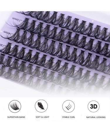 DIY Eyelash Extensions - 120 Individual False Eyelashes for Beginners | Reusable 10-16mm C/CC/D Curl | 30D Pack - Buy Online on SooperMarket.com