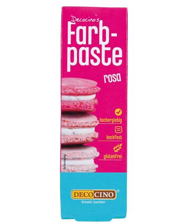 Decocino color paste pink-25 g-food coloring ideal for coloring cakes fondant and creams-azo-free and gluten-free 25 g (1 Pack) pink