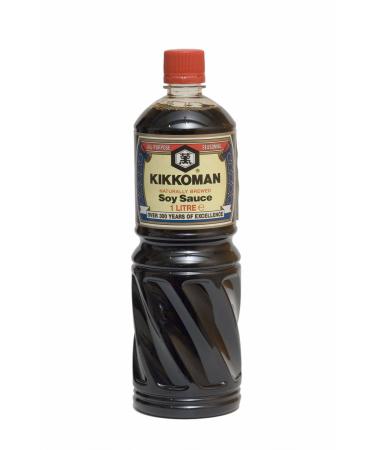 Pack of 3 KIKKOMAN soy sauce 3x 1000 ml soy sauce