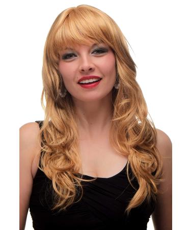 WIG ME UP - 1551-144/613-10 Wig yellow blonde platinum blonde medium brown three-tone highlights long wavy hair