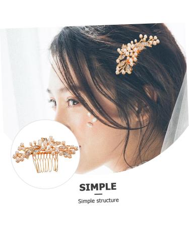 Gogogmee Rhinestone Hair Clips Hair Comb Clip Hair Side Comb Wedding Hair Accessories Hair Comb for Women Rhinestone Side Comb Pearl Hair Comb Hair Accessories for Women Tiara Rhinestones - Buy Online on SooperMarket.com