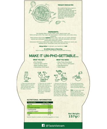 Nem Viet Vietnamese Pho Kit 160g - Buy Online on SooperMarket.com