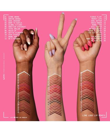 NYX Professional Makeup Lipliner - Matte Kiss-Proof Long-Lasting Smudge-Proof - Line Loud in Wine-Ing | Shop Internationally - Buy Online on SooperMarket.com