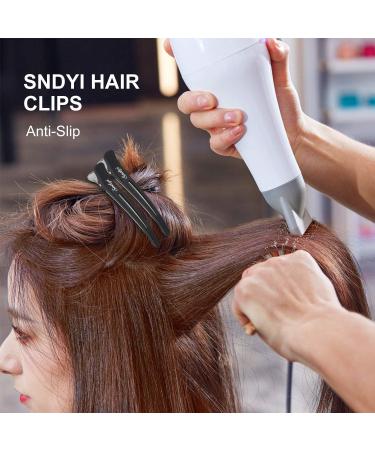 Sndyi Hair Clamps - 12 Pack Non-Slip Hair Clips for Styling & Cutting | Professional Salon Hairdressing Tools for Thick & Thin Hair - Buy Online on SooperMarket.com