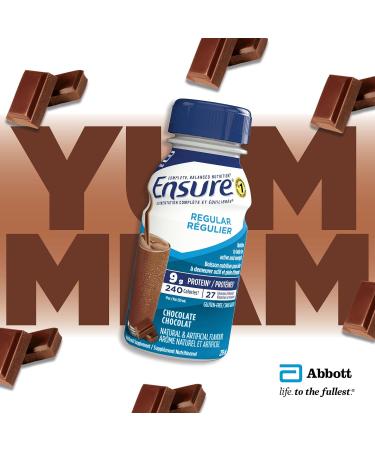 Ensure Regular Nutritional Supplement Shake Value Pack Nutrition To Stay Active And Energetic Chocolate 24 x 235-mL Bottles - Buy Online on SooperMarket.com