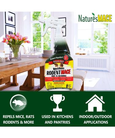 Nature's MACE Rodent Repellent 40oz Spray | Repel Mice & Rats | Safe for Home, Garage, Attic, Crawl Space | Covers 1400 Sq. Ft - Buy Online on SooperMarket.com