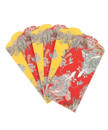 TEHAUX 20pcs Red Envelope Bag Year of Tiger Red Envelopes Japanese Money Envelopes Wedding Money Envolopes Japanese Hongbao Red Purse Wedding Money Bags Cute Cash Bag White Cardboard
