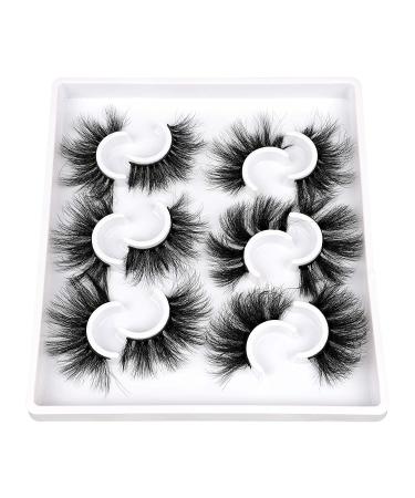 Fluffy Mink Lashes | Dramatic Long Wispy & Thick False Eyelashes | Reusable Luxury Russian Strip Lashes - 6 Styles - Buy Online on SooperMarket.com