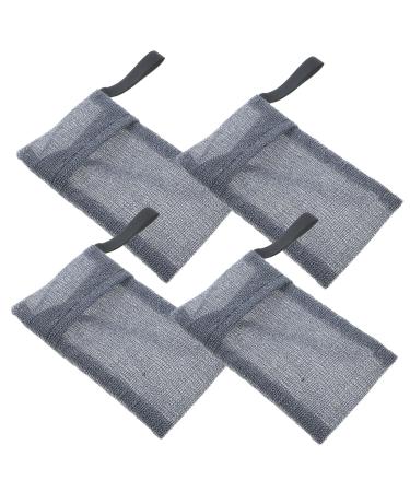 PLAFOPE 4pcs Soap Bag Soap Holder Baggies Mesh Bags Shampoo Bar Pouch Soap Bar Storage Soap Sleeve Nylon