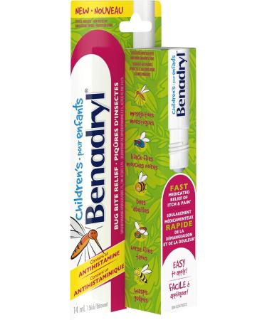Children's Benadryl Itch and Pain Relief Stick for Bug Bites & Skin Irritations Antihistamine 14 mL - Buy Online on SooperMarket.com