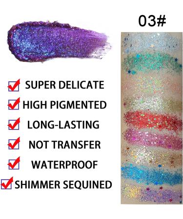 MIESCHER Colorful Glitter Eyeshadow Palette - 9 Shimmer Colors | Waterproof & Long Lasting Professional Eye Makeup - Buy Online on SooperMarket.com