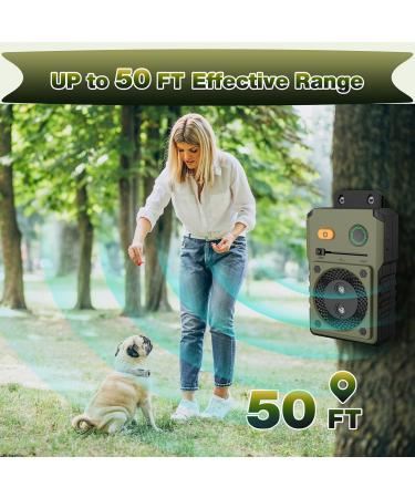 Bubbacare Anti Barking Device Ultrasonic Dog Barking Device with 3 Modes Up to 50FT Effective Control Range IPX4 Waterproof Sonic Anti Bark Device for Outdoor Indoor Use Green - Buy Online on SooperMarket.com
