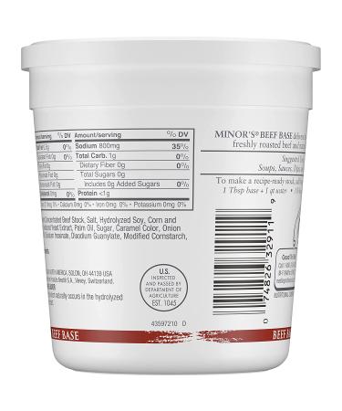 Minor's Beef Base and Stock 16 oz - Trans Fat Free, No Added MSG - Perfect for Soups and Sauces - Buy Online on SooperMarket.com