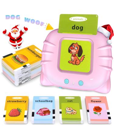 RichGV toys from 2 3 4 5 6 years old young girls children talking flash cards educational toys electronic learning card cards 224 words visual toys children gifts for 2-6 years old