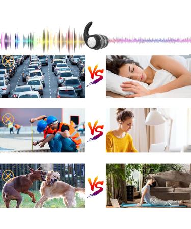 Waterproof Silicone Ear Plugs for Swimming - 2 Pack for Adults & Teens 12+, Ideal for Pool, Surfing, Kayaking, Canoeing - Black+Gray - Buy Online on SooperMarket.com