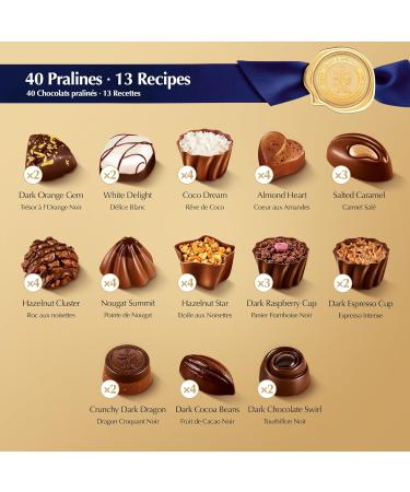 LINDT SWISS LUXURY SELECTION Praline Chocolate Gift Box Assorted Chocolate Pralines 410 Gram Gift Box Christmas Chocolate Holiday Gift - Buy Online on SooperMarket.com