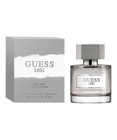 Guess Fragrance 1981 Eau De Toilette for Men 1 Fluid Ounce 1 Fl Oz (Pack of 1)