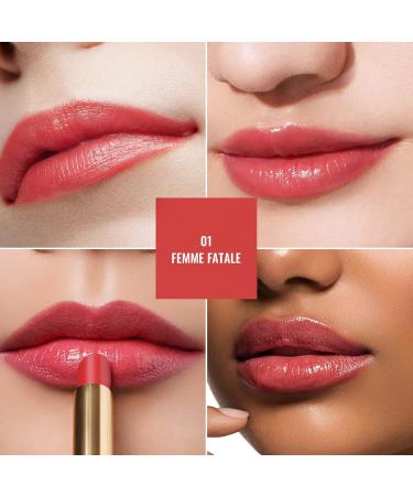 Oulac 2-in-1 Lipstick & Lip Balm | Juicy Apple Red | Vegan Lip Care for Smooth Hydrated and Shiny Lips | Perfect for Dry Cracked Lips - Buy Online on SooperMarket.com