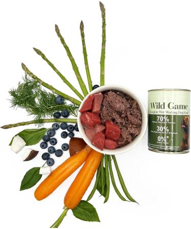 Venison & Wild Boar Mix (4x400g) Plus Medium Size Antler Chew Toy Grain-Free Wet Dog Food for Active Dogs by Wild Antler - Buy Online on SooperMarket.com