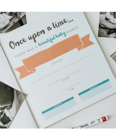 Bobee Baby Book  a photo scrapbook for boys milestone baby's first year memory book made simple adorable keepsake to document newborn through five years including adoption baby pictures single parent gifts baby journal for boy baby shower book album Blue - Buy Online on SooperMarket.com