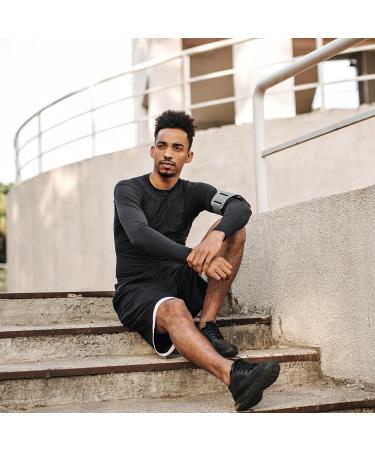 BALENNZ Men's Moisture Wicking UV Sun Protection Long Sleeve Tee - Heather Black/Blue/Dark Grey/Army Green - Size X-Large - Buy Online on SooperMarket.com
