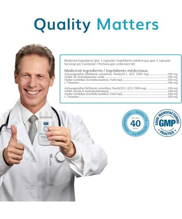 Univera Anti-Stress Supplement with Ashwagandha Gaba and L-Theanine - Natural Stress Relief & Anxiety Support - Enhance Mood Improve Sleep and Boost Focus - Non-GMO Vegan 60 Capsules - Buy Online on SooperMarket.com