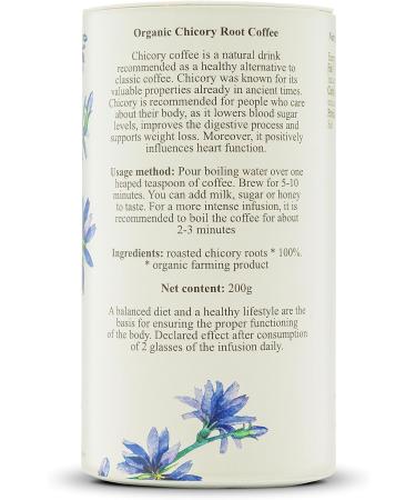 Dary Natury Organic Coffee Root Chicory - a healthy and delicious alternative to caffeine-free coffee rich in vitamins and minerals - Buy Online on SooperMarket.com