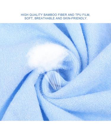 Adult Bib Elderly Waterproof Bib Adult Mealtime Saliva Towel Dining Apron Clothes Protector for Bedridden Inconvenient People(Light Blue M) - Buy Online on SooperMarket.com