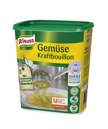 Knorr Vegetable Bouillon (vegetable broth with soup greens purely plant-based vegan) 1 pack (1 x 1 kg) Vegetable Bouillon 1 kg (1 pack)