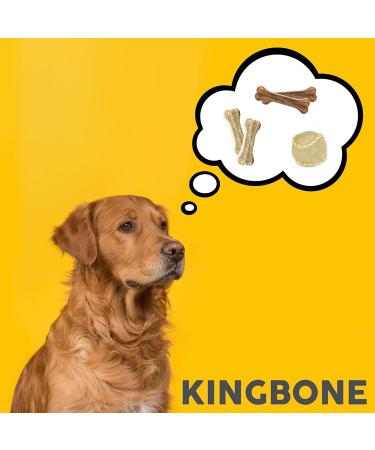 Croci King Bone for Dogs | Natural Cowhide Chewing Snacks - 7.5 cm 140g Baseball Ball & Tooth Cleaning Sticks - Buy Online on SooperMarket.com