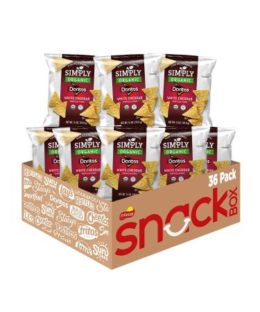 Simply Doritos White Cheddar 0.875 Ounce (Pack of 36)