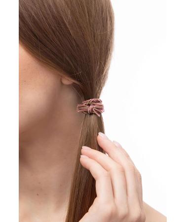 Braided Hair Scrunchies Pink with 2 Beautiful Colours for Everyday Use 5 Pieces Hair Scrunchies Set - Buy Online on SooperMarket.com