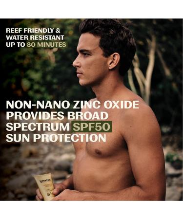 Thrive Natural Care SPF 30 & SPF 50 Sunscreen Bundle - Mineral Vegan Water-Resistant Reef Safe | Broad Spectrum Zinc Oxide Face & Body Sunblock (Pack of 2 - Buy Online on SooperMarket.com