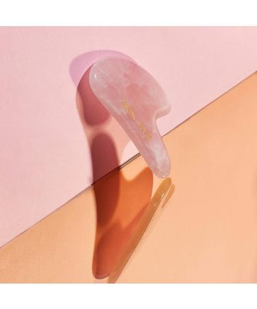 Skin Gym Sculpty Heart Gua Sha Face Massager for Under Eye Bags & Puffy Eyes - Anti-Aging Beauty Tool with Rose Quartz - Buy Online on SooperMarket.com