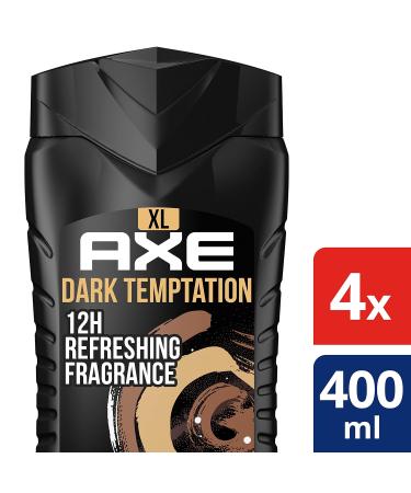 AX 3-in-1 Shower Gel & Shampoo Dark Textation XL - 400ml (4 Pack) | Long-Lasting Freshness & Dermatologically Tested - Buy Online on SooperMarket.com
