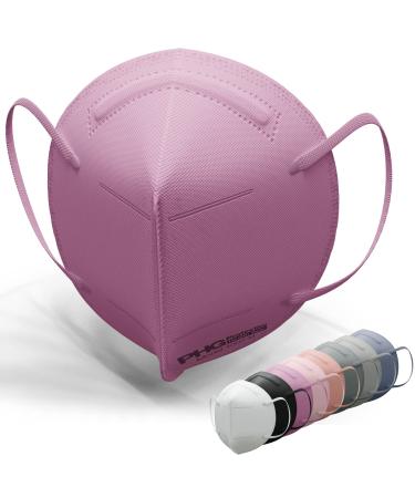 PHG PROTECTIVE HEALTH GEAR High-Filtration Face Mask USA Made 4 Layers Over 95% Particle Filtration For Medical Professionals Health Care Settings Air travel Public Spaces 20 Masks Magenta