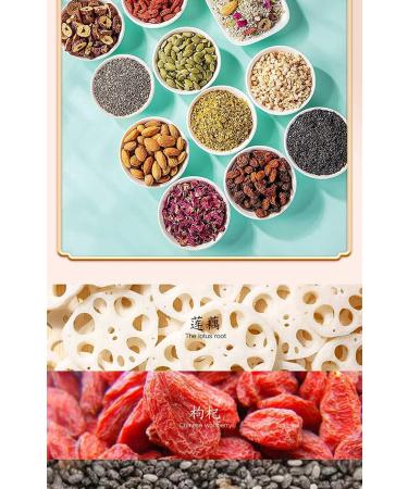 Rose Chia Seed Nut Lotus Root Noodle Soup Instant Brewed Breakfast nut Lotus Root Powder Soup Nutritious and Healthy Porridge (2 can) Coconut 1 count (Pack of 1) - Buy Online on SooperMarket.com